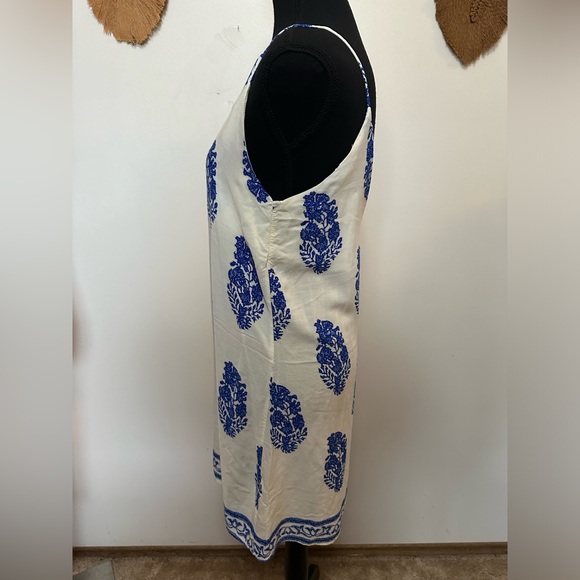 ☢️ 3 For $20 Shein-blouse,dress midi-blue and white summer,PTP 17 - Picture 2 of 5